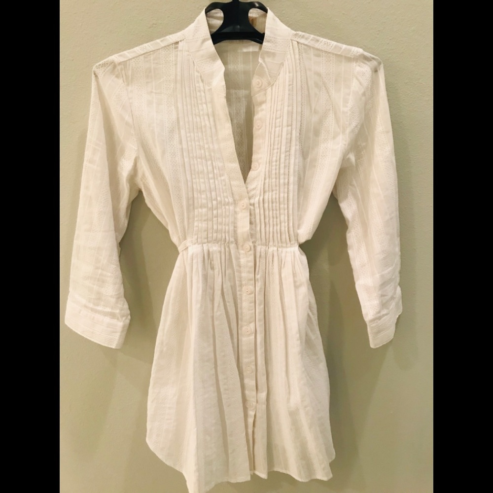 White Textured Forever 21 Tunic